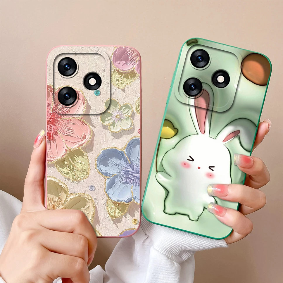 Para Tecno Spark 10 Pro 10C funda blanda para teléfono lindo patrón curativo silicona líquida a prueba de golpes Fundas protectoras traseras Carcasa - imagen 4