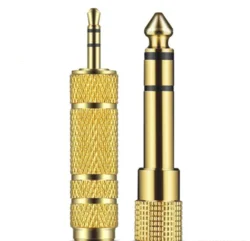Adaptador Jack 3,5mm a 6,35mm Macho-Hembra Estéreo para Amplificador