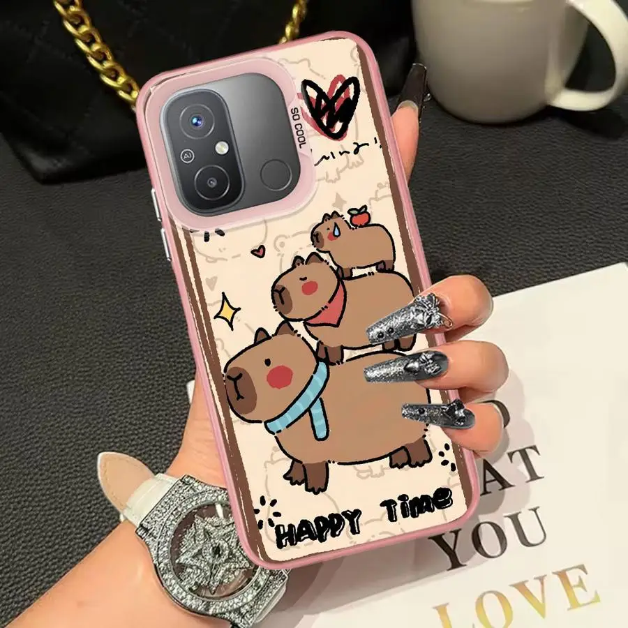 CapyBara-funda trasera bonita para teléfono Xiaomi Redmi 9T A5 A1 A2 Plus 10C 9C K60 14C 12C 13C - imagen 4