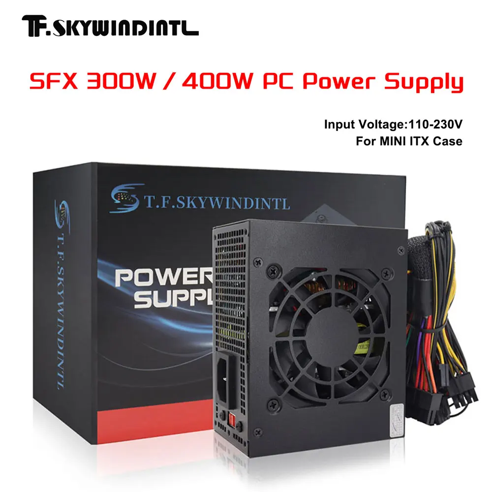 Real Watts 300w 400W SFX Fuente de alimentación para computadora FUENTAS DE ALIMENTACIÓN Mini solución ITX Fuente de alimentación Micro ATX SFX 300W - imagen 2