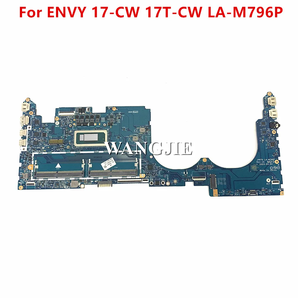 Para HP ENVY 17-CW 17T-CW placa base de computadora portátil N42846-601 N42846-001 JPR70 LA-M796P SRMJ1 i7-13700H CPU 100% en funcionamiento