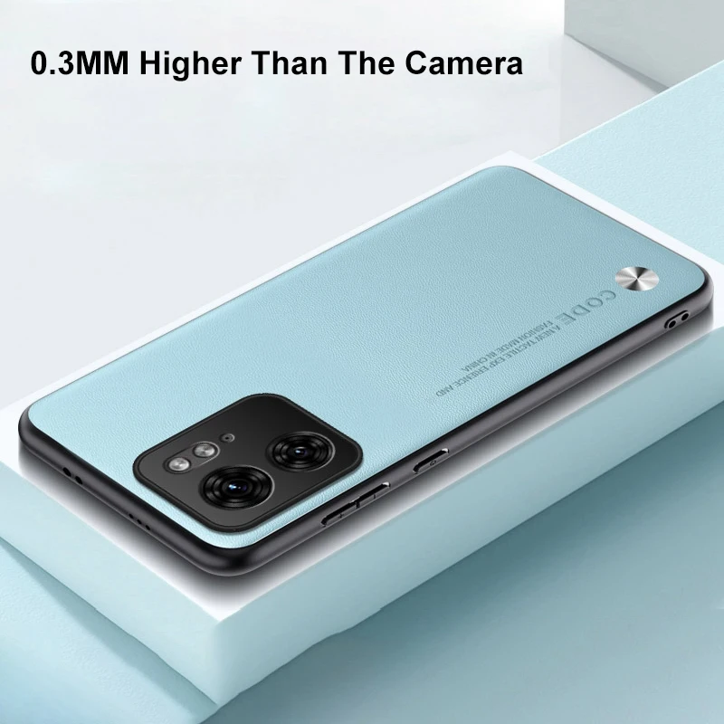 Funda de cuero PU de lujo para Motorola Moto Edge 40 5G, funda trasera de silicona con protección completa para teléfono Motorola Edge 40 Edge40 - imagen 5