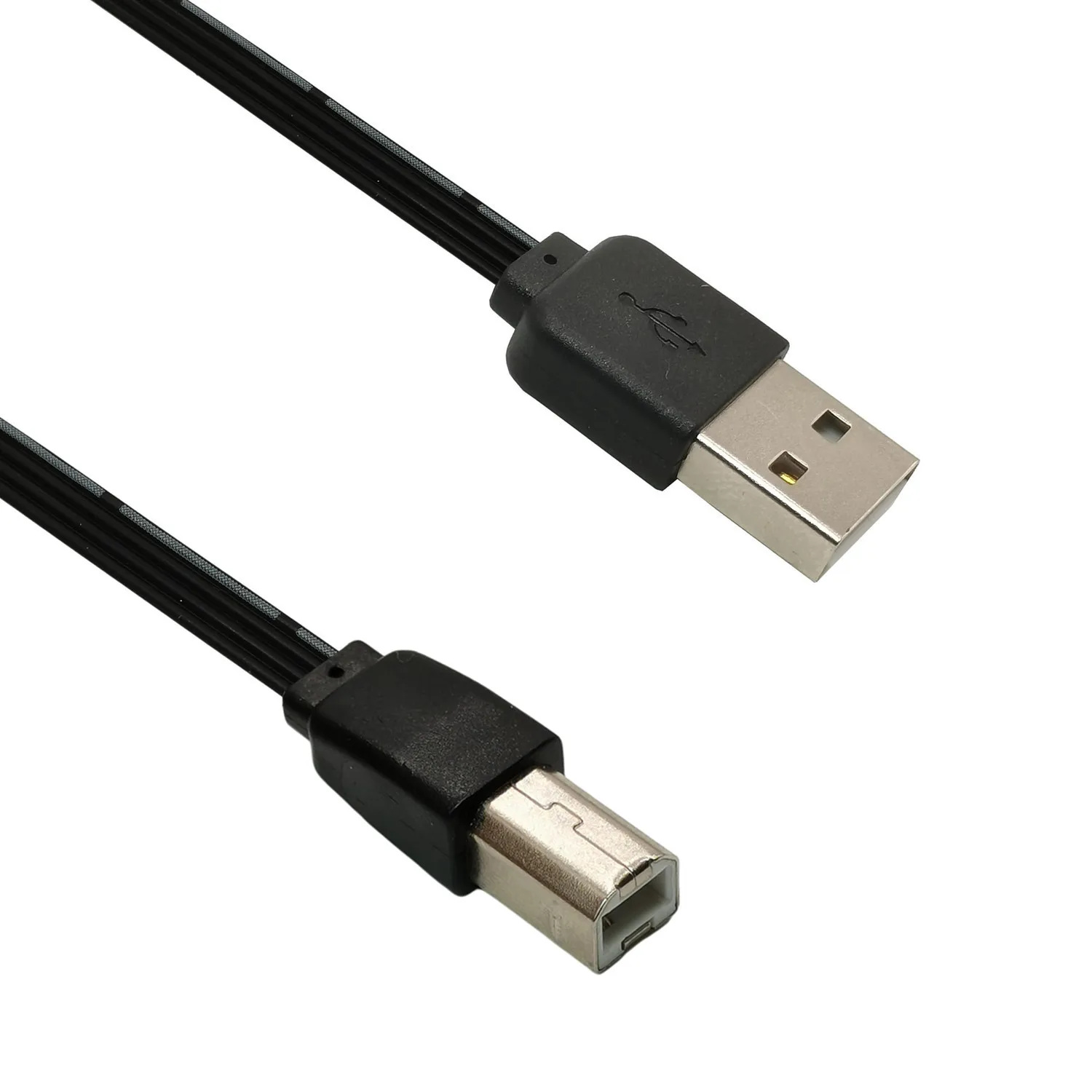 Cable de datos compacto Flexible para impresora Epson, adaptador USB 2,0 tipo A macho A B macho (AM A BM), convertidor corto, color negro, 0,5 m - imagen 4