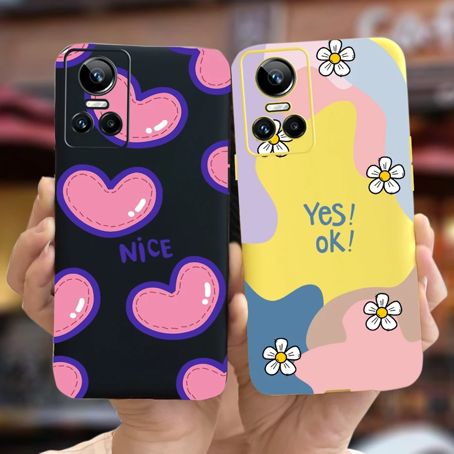 Para Realme GT Neo 3 funda colorida nueva moda arte pintado cubierta para Oppo Realme GT Neo 3 80W/Neo3 150W suave y delgado Fundas parachoques - imagen 5