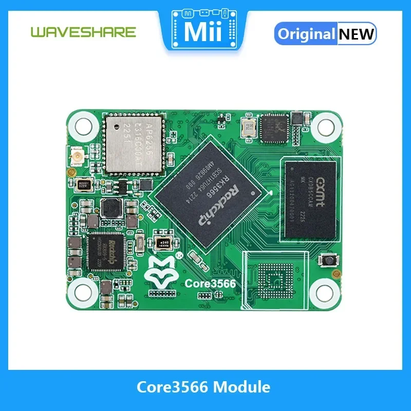 Módulo Waveshare Core3566, adecuado para Raspberry Pi CM4 con procesador de cuatro núcleos Rockchip RK3566 - imagen 2