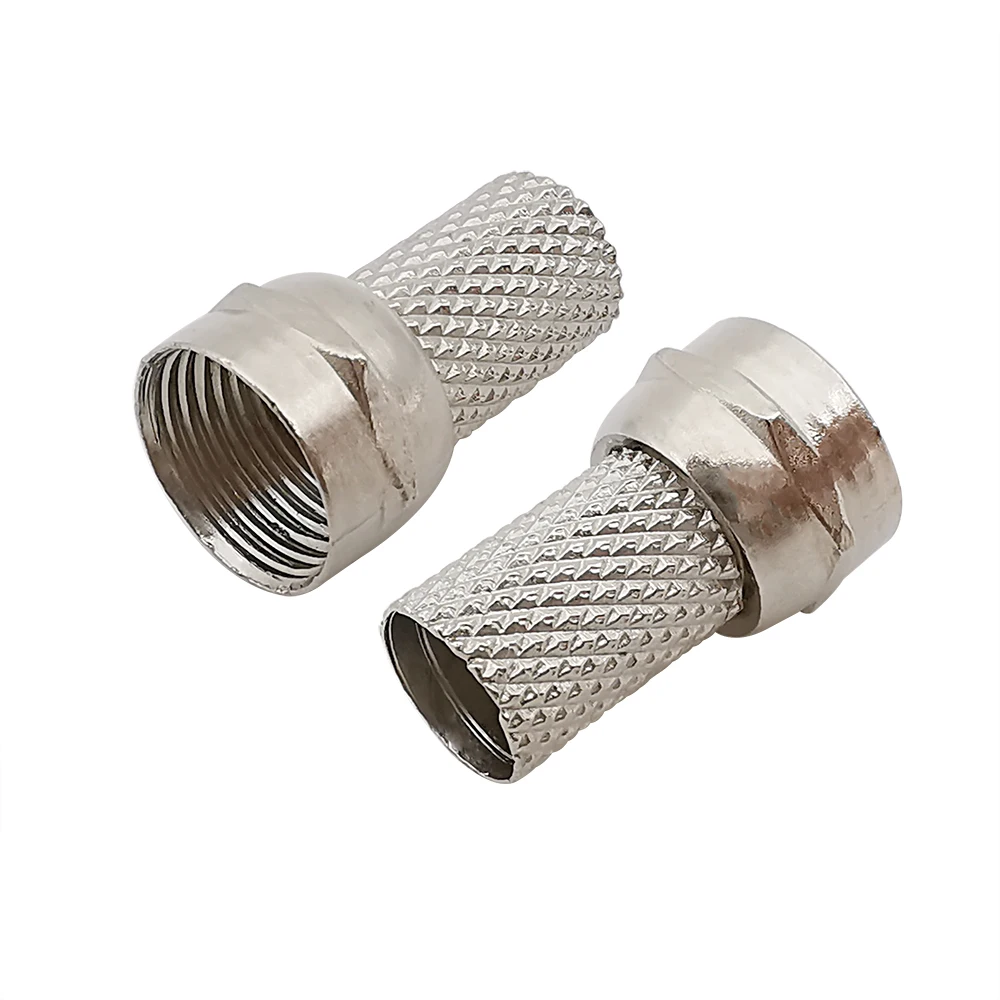 5/10/20 piezas conector F tornillo tipo 75-5 F enchufe RG6 antena de TV satélite conector de Cable Coaxial Twist-on adaptador Coaxial tipo F - imagen 5