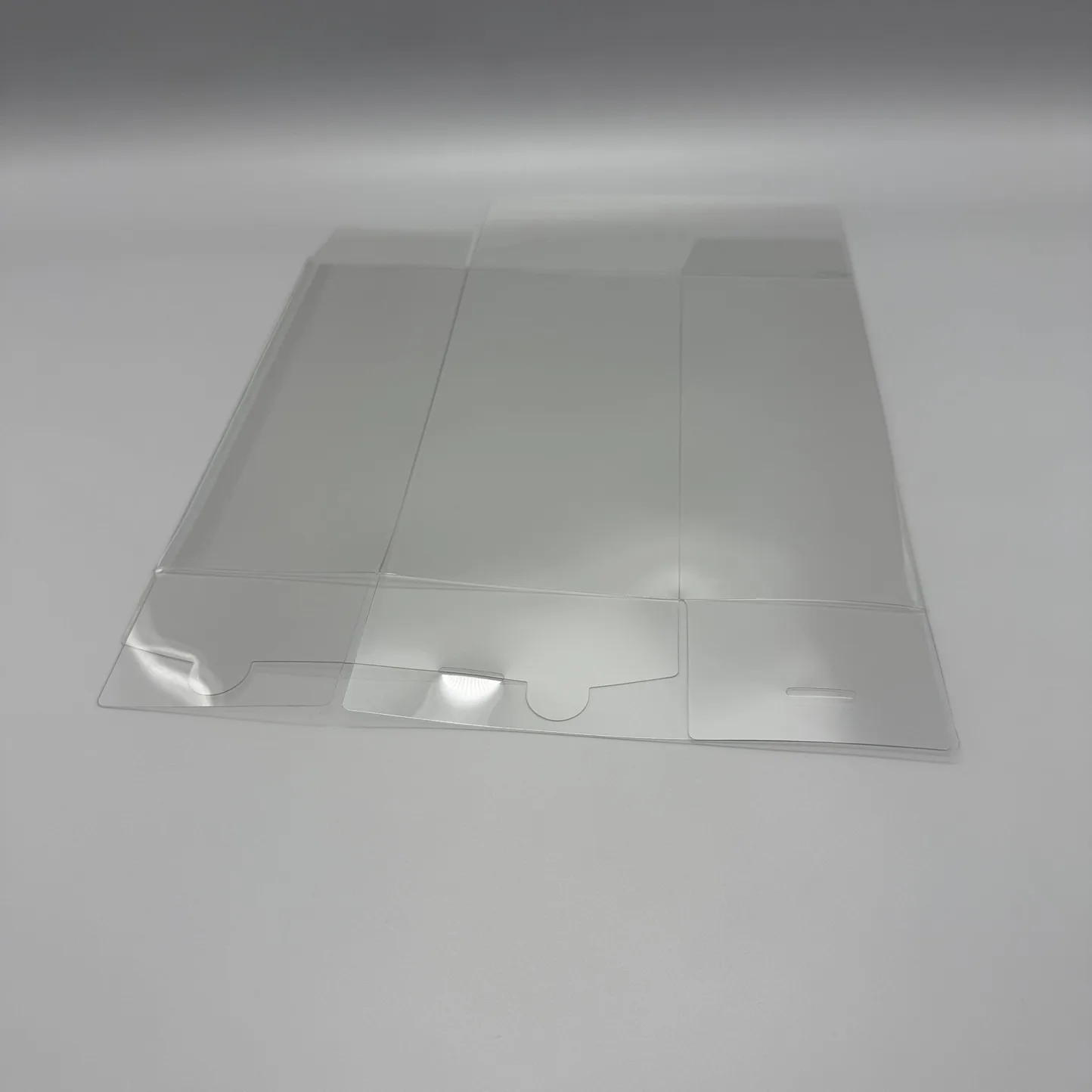 Caja de almacenamiento transparente a prueba de polvo para pantalla de tarjetas Mega/M1L M1S, funda protectora de plástico para PTCG PET, Protector transparente - imagen 2