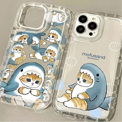 Funda iPhone Mofusand de Silicona Transparente – Diseño Gato