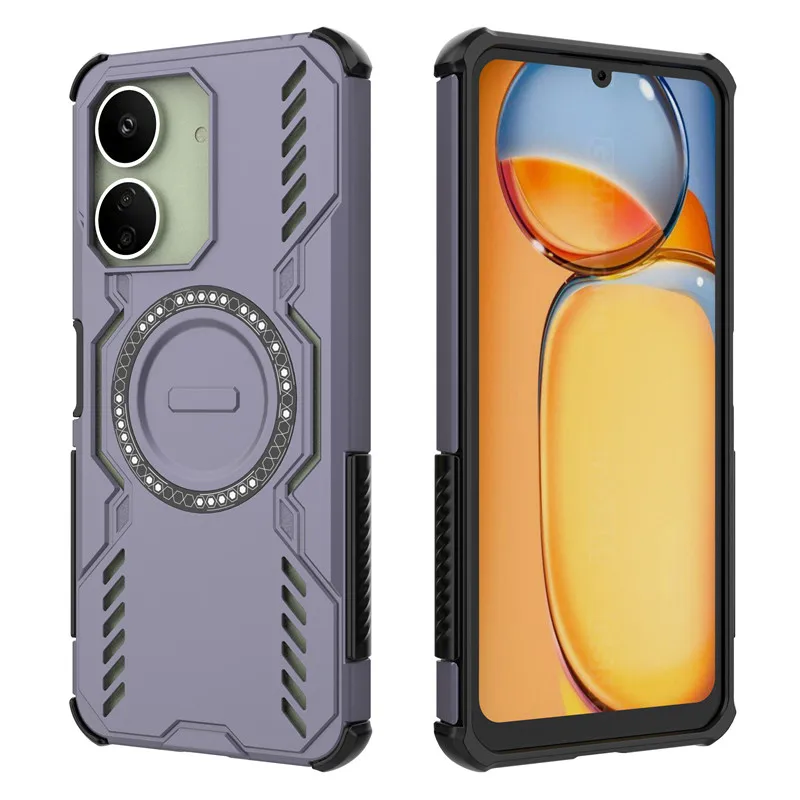 Para Xiaomi Redmi 13C Funda Redmi 13C Funda disipación de calor carga inalámbrica magnética Fundas protectoras para teléfono en Redmi 13C Funda - imagen 5