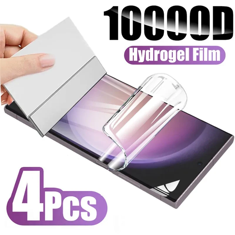 4 Uds película de hidrogel cubierta completa para Samsung Galaxy A51 A52 A53 A54 A55 A33 A34 A35 A12 A14 A15 A23 Protector de pantalla - imagen 2