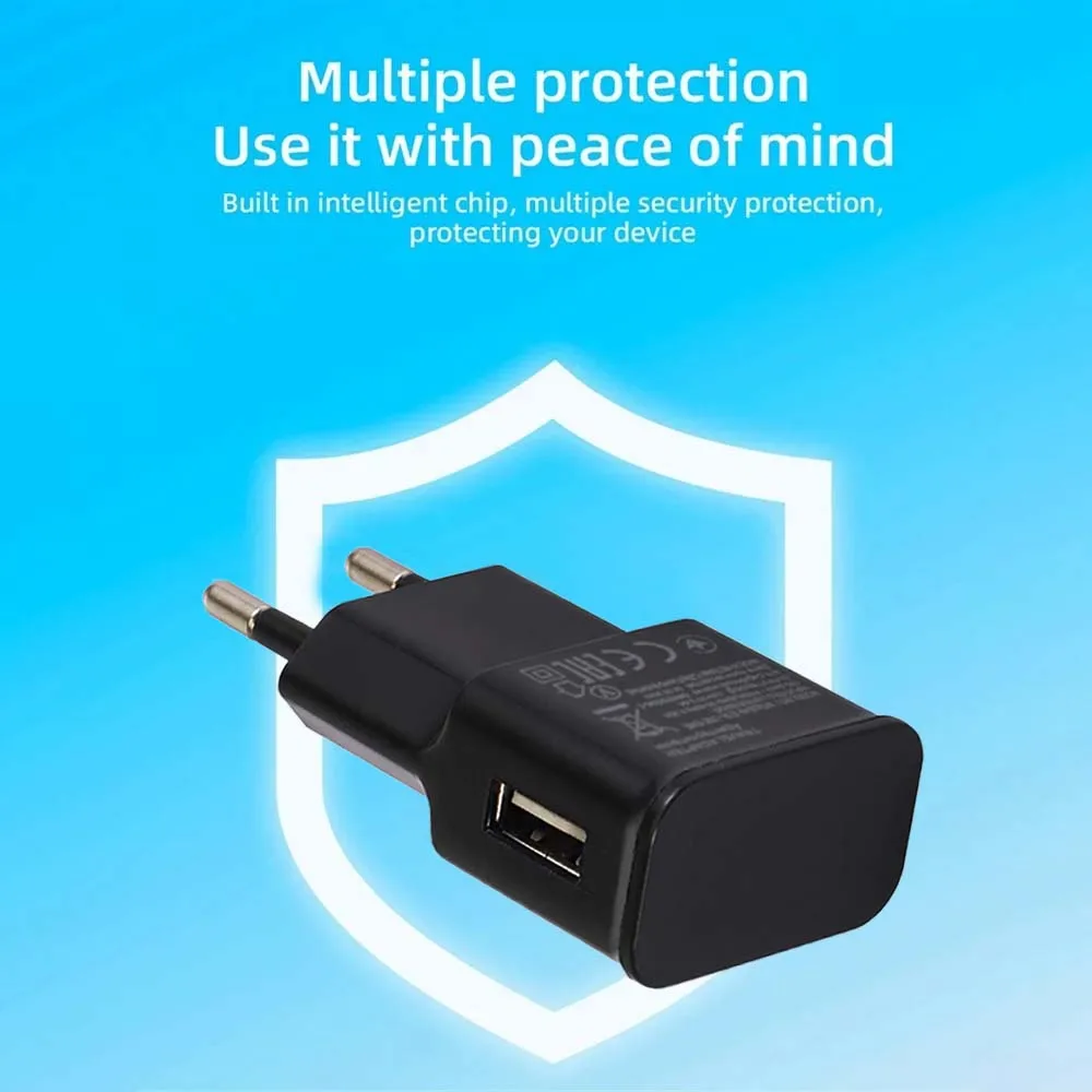 Fuente de alimentación del cargador de pared USB 5W 5V 1A energía portátil universal del viaje compatible con Samsung iPhone - imagen 4