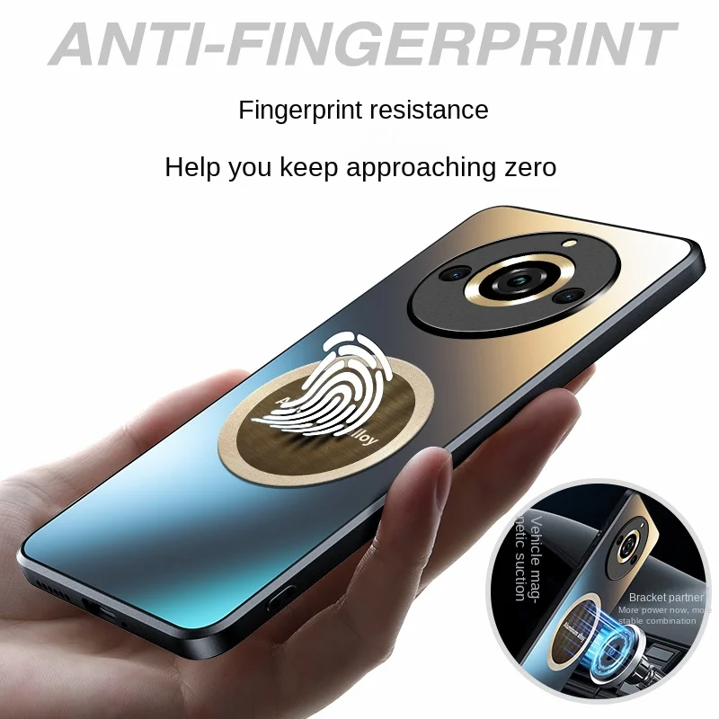 Para OPPO Realme 11 Pro Plus funda dura AG mate funda protectora trasera magnética funda de teléfono para OPPO Realme11 Pro Plus Shel Shell - imagen 4