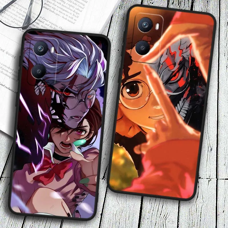 Funda de Anime Art Dandadan para OPPO Reno 12 11 F 10 8 7 6 5 4 Z T Lite Plus Pro 4G 5G funda de teléfono negra - imagen 2