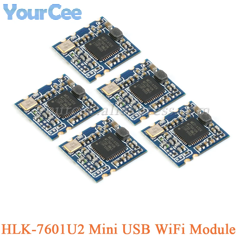 10 uds/1 unidad HLK-7601U2 Mini USB WiFi módulo de Internet inalámbrico compatible con LINUX2.4/2.6 WINCE5.0/6.0 MT7601 MT7601UN - imagen 2