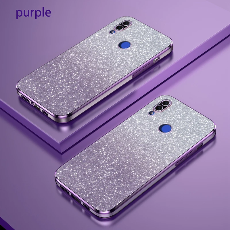 Funda de teléfono para Huawei nova 3, carcasa trasera de silicona con brillo degradado de lujo, INE-LX1, PAR-LX9