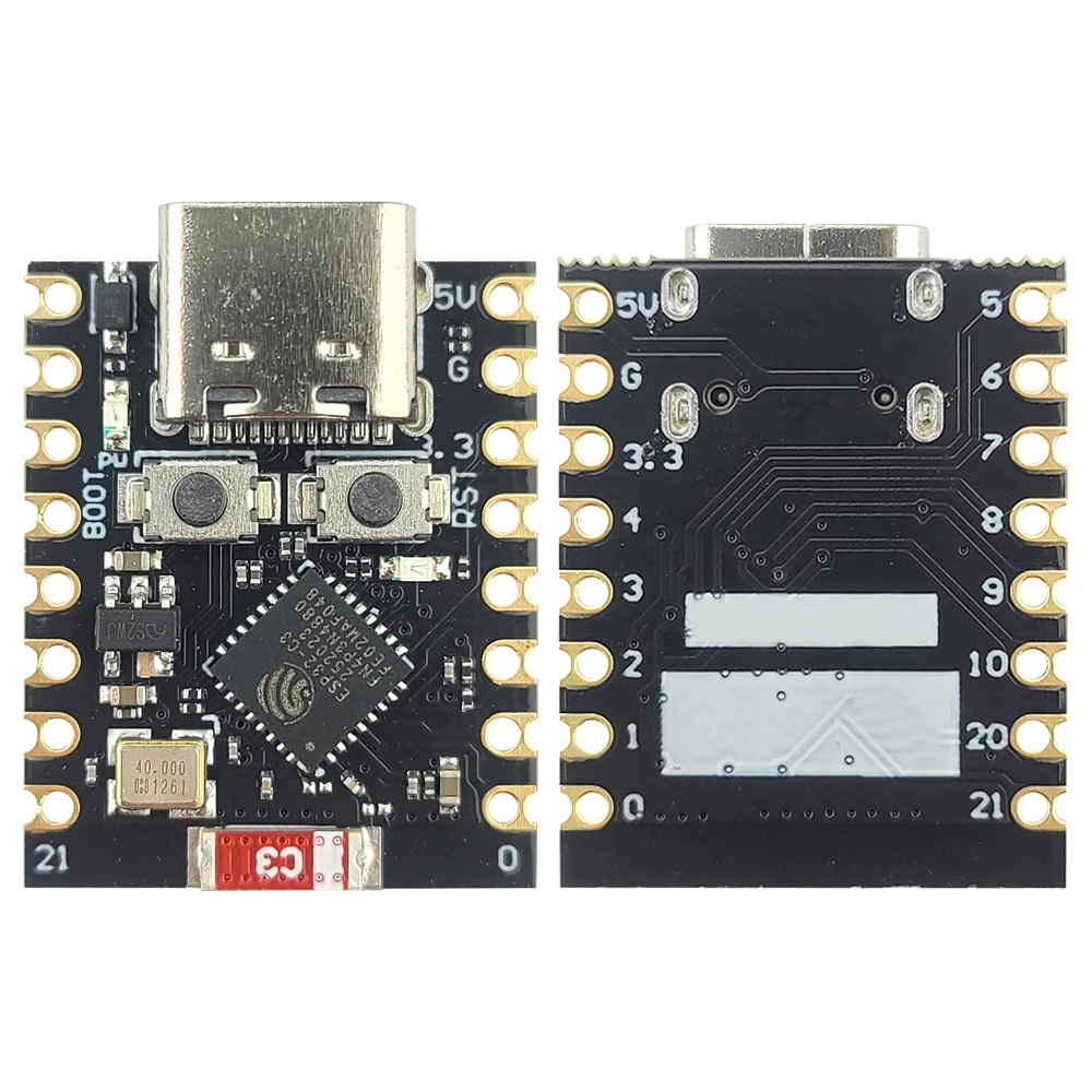 MINI módulos de placa de desarrollo ESP32 C3 Wifi BT módulo Bluetooth RISC-V procesador de un solo núcleo de 32 bits ESP32-C3 16 pines tipo C - imagen 2