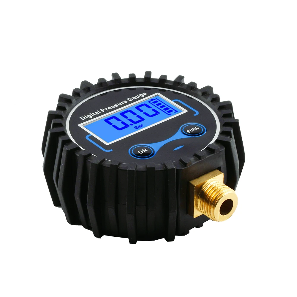 Medidor de presión de neumáticos Digital de 1/4 y 200 PSI, retroiluminación LCD, medidor de presión de neumáticos Digital LED para probador de presión de coche