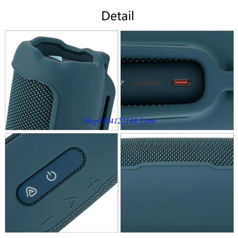 Carcasa protectora ergonómica P9FA con correa para hombro para altavoz inalámbrico 7, textura agarre mejorada, a - imagen 5