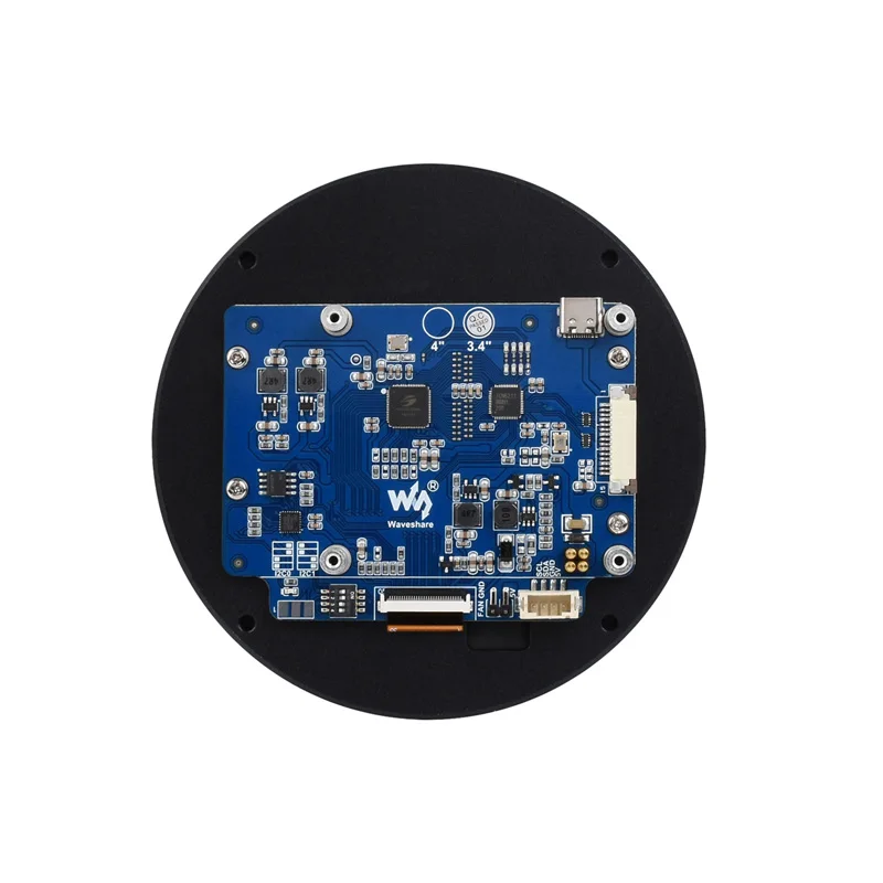 Raspberry Pi Pantalla LCD redonda DSI de 3,4 pulgadas (C) Pantalla táctil capacitiva MIPI 800x800 - imagen 5