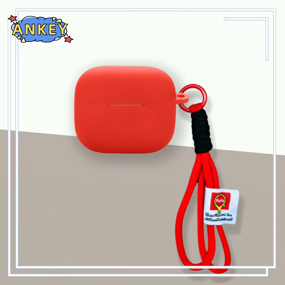 Fundas de silicona para Edifier Lolli ANC EvoBuds con gancho, funda protectora a prueba de golpes para auriculares inalámbricos, trae una cuerda colgante - imagen 5
