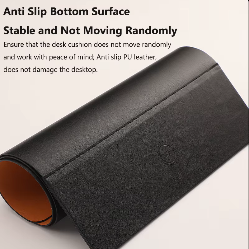 Alfombrilla de ratón con carga inalámbrica, alfombrilla antideslizante de tela PU para ratón, ordenador, PC, alfombrilla de escritorio para Gamer, accesorios grandes para alfombrilla de ratón para juegos de oficina - imagen 5