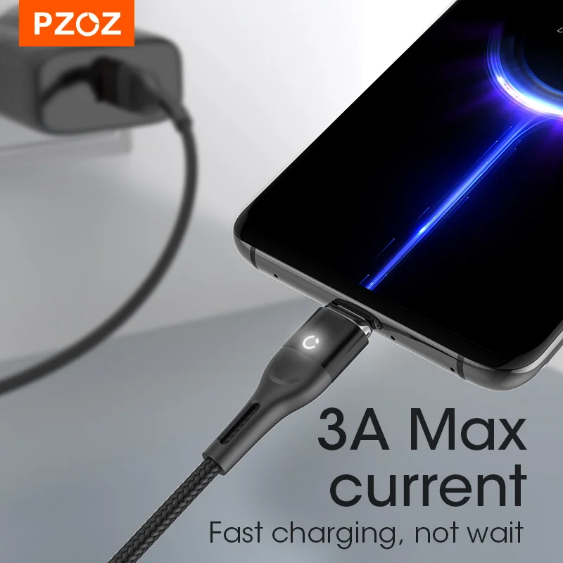 PZOZ-Cable magnético Micro USB tipo C para teléfono móvil, adaptador de carga rápida, cargador de datos para iPhone 12 Pro - imagen 3