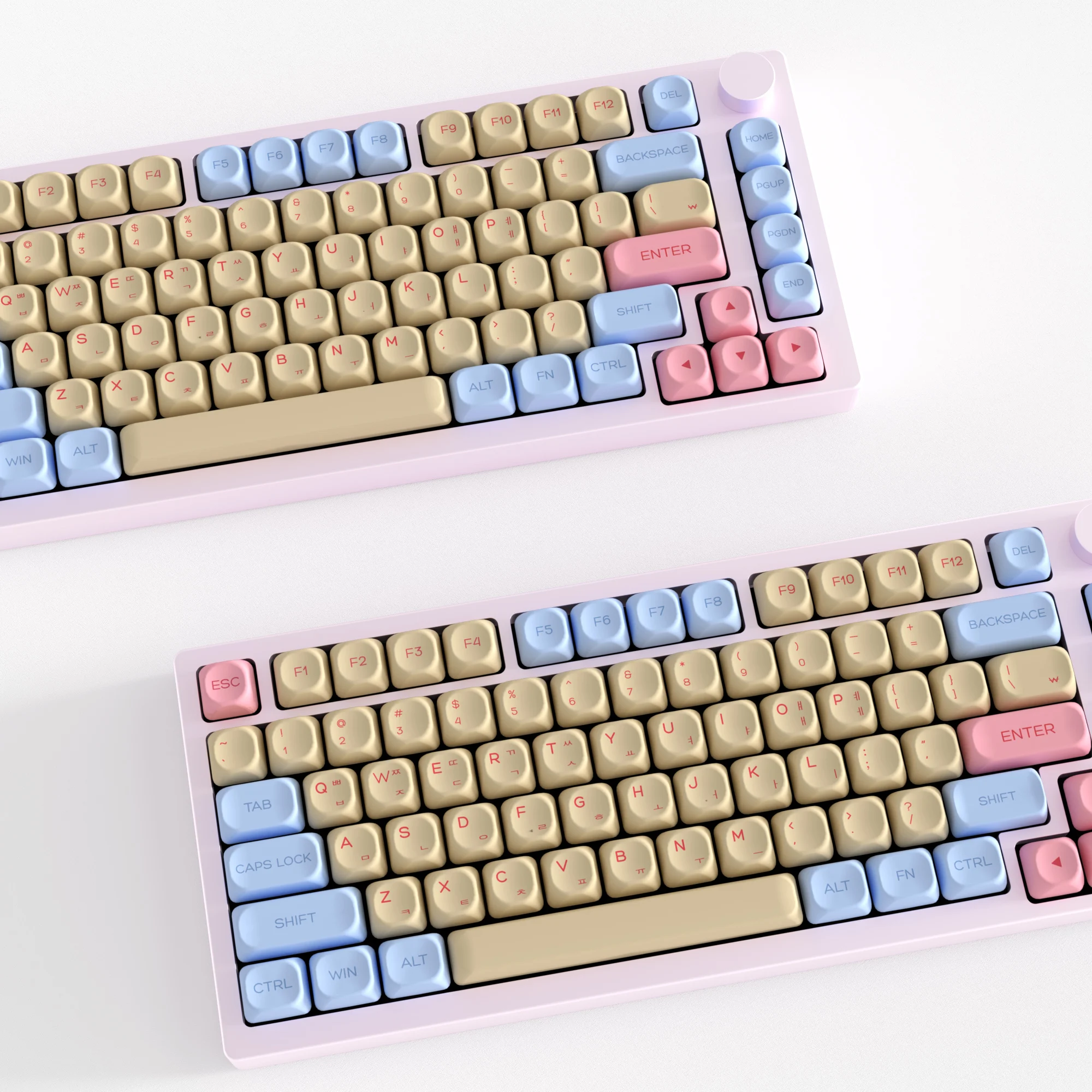 KBDiy Marshmallow coreano Keycap MAC ISO KOA perfil Retro PBT Keycaps para ACE68 Rainy 75 DIY Teclado mecánico para jugar teclas aula F87 F108 F99 Pro raven68 mad 60he 68he ajazz ak820 pro 60 ACE60 ACE68 RAINY75 AK74 g - imagen 5