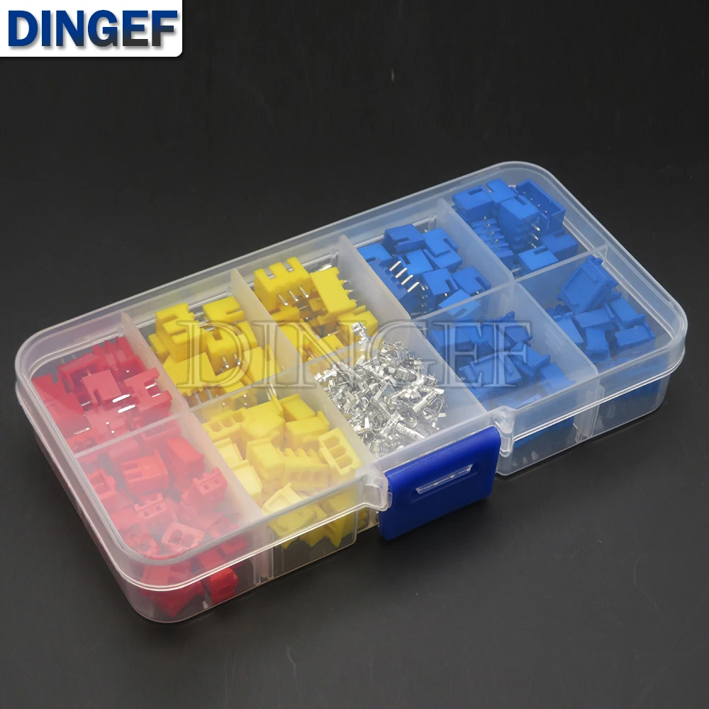 320 Uds XH2.54 Jst Terminal macho hembra adaptador de conector de cable 2p 3p 4p 2,54mm Kit de carcasa de cabezal de Pin - imagen 2