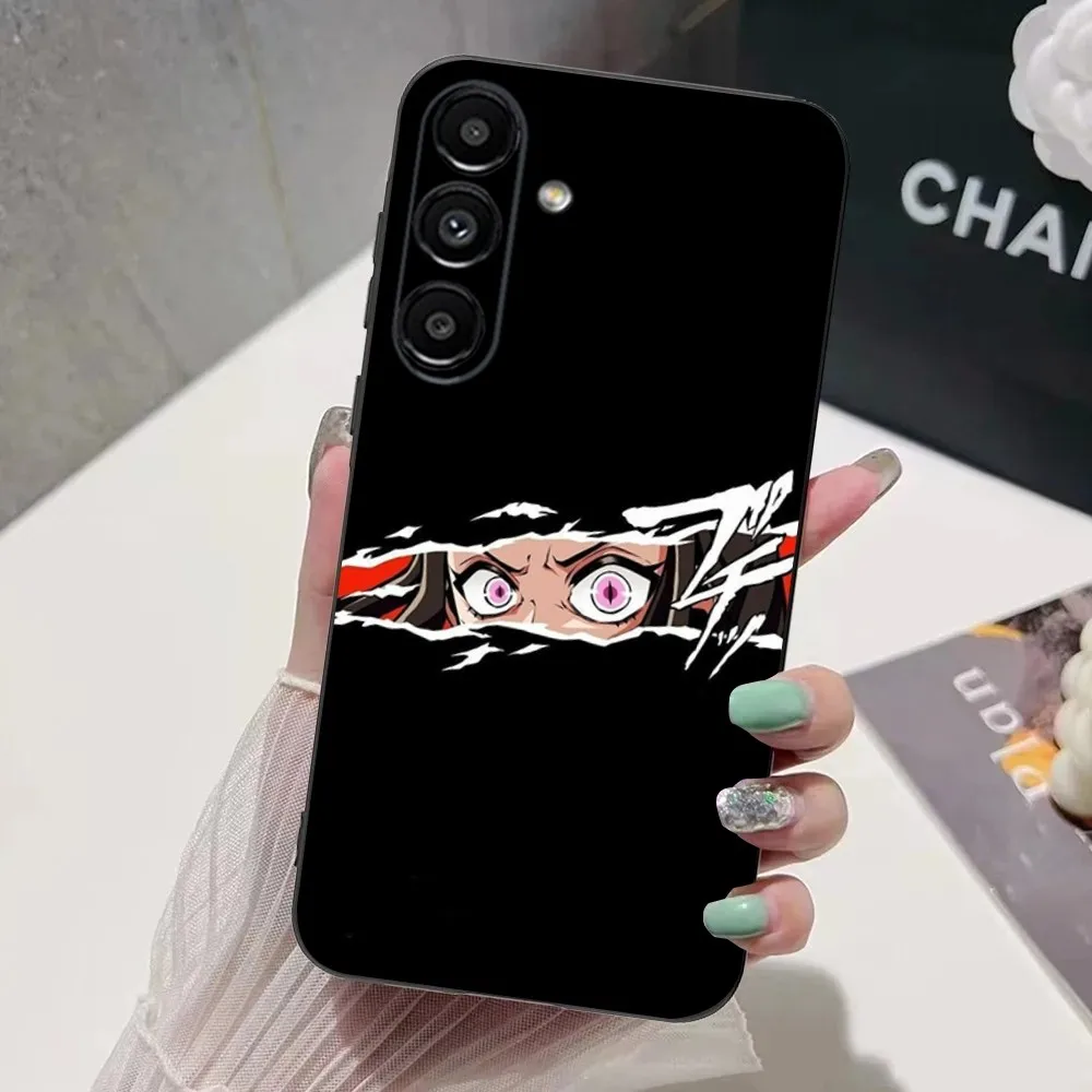 Funda de teléfono Nezuko k-kamado para Samsung S24,S21,S22,S23,S30,Ultra,S20,Plus,Fe,Lite,Note,10,9,5G, funda suave negra - imagen 4