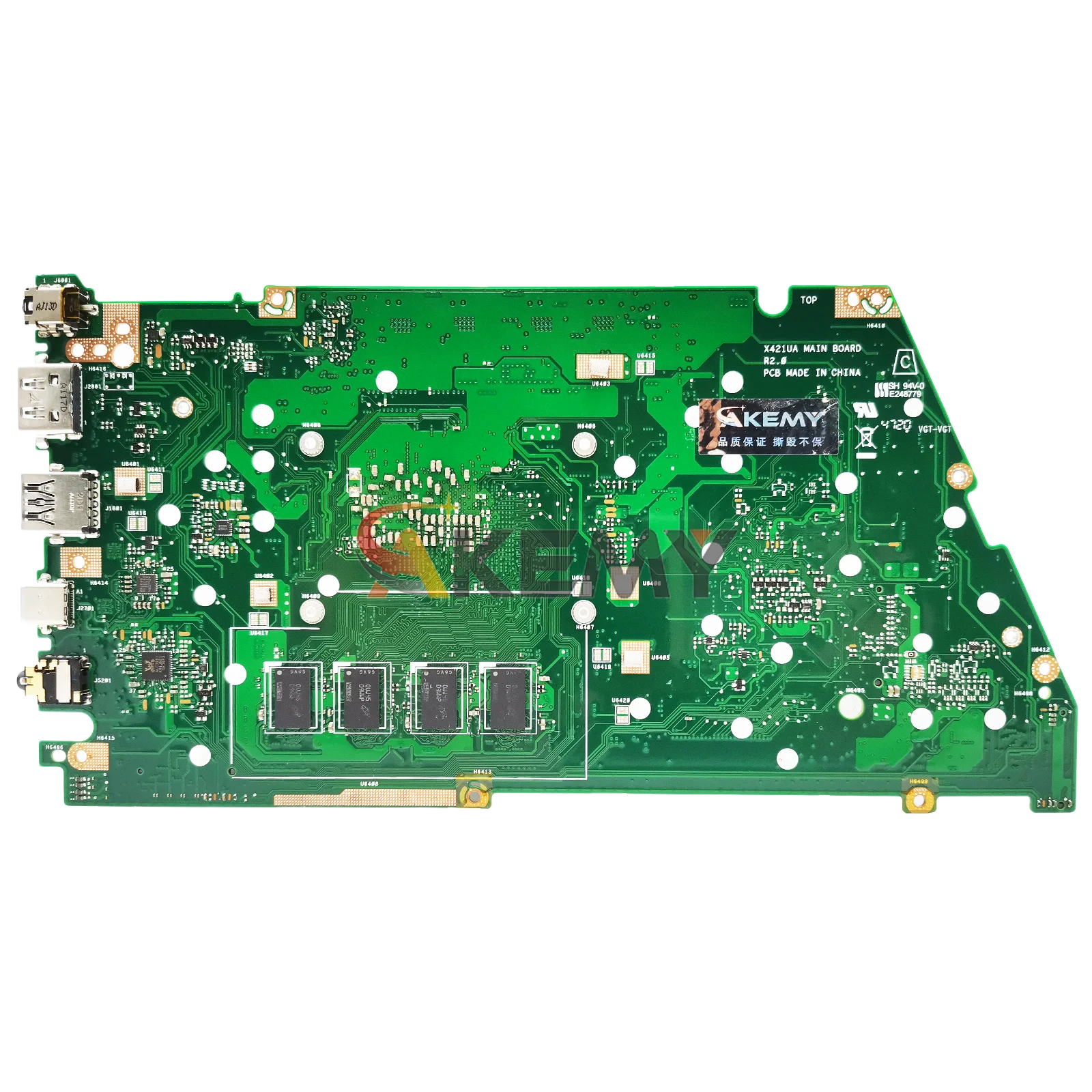 Placa base para ordenador portátil X521UA para ASUS VivoBook X521U X521UA X521UAY D521U M533UA M521U D533M placa base para portátil con CPU R3 R5 R7 - imagen 2