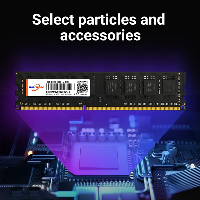 Walram DDR4 2666MHz Memoria Ram DDR3 8GB 1600MHz Ram DDR4 16GB 32GB 4GB 2400Mhz 1333MHz Udimm Memoria interna para PC de escritorio - imagen 5