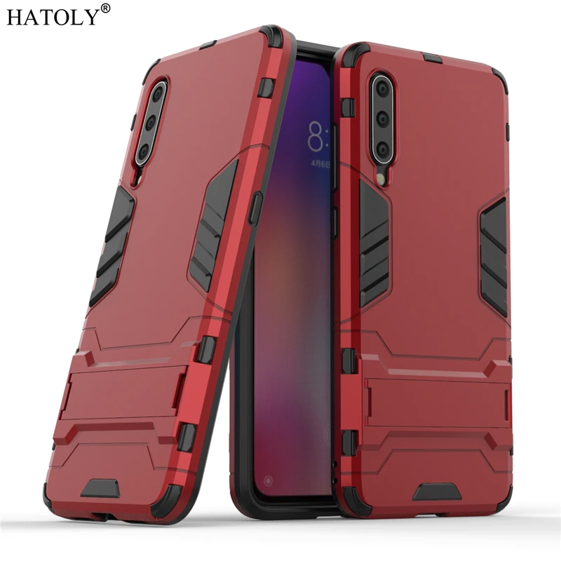 Funda a prueba de golpes para Xiaomi Mi 9, carcasa resistente de TPU, con soporte, armadura trasera, para Xiaomi Mi 9 - imagen 4