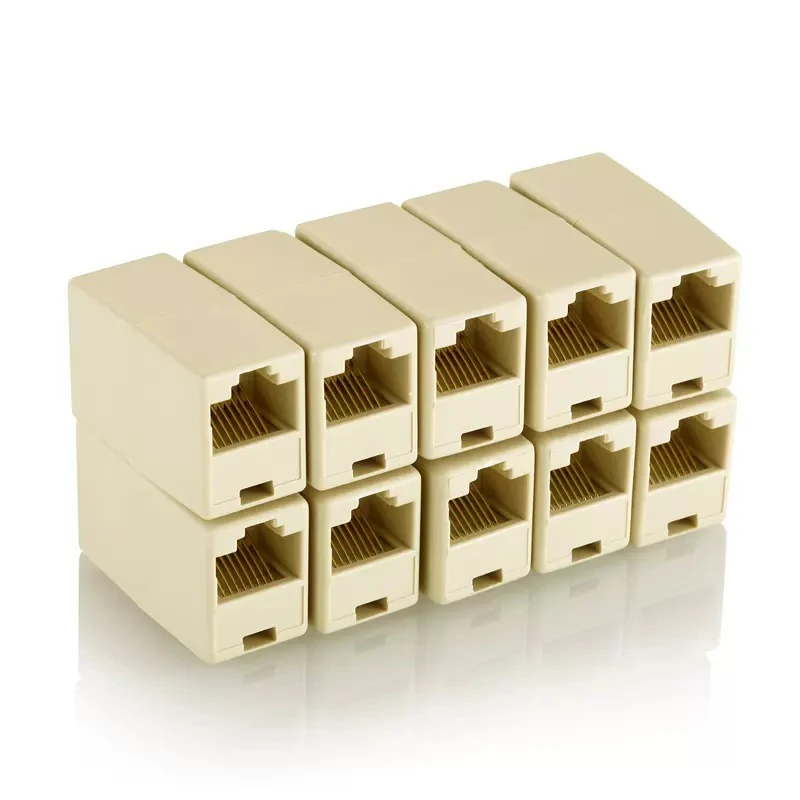 Adaptador de extensión de madre a madre 8P8C, adaptador de conector LAN, extensor de acoplador, conector recto Ethernet RJ45 - imagen 4
