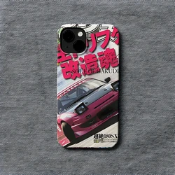 Funda iPhone Racing Coche Modificado Brillante Antigolpes