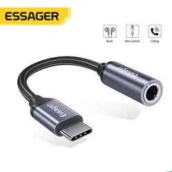 Adaptador Essager USB-C a Jack 3.5mm para Auriculares