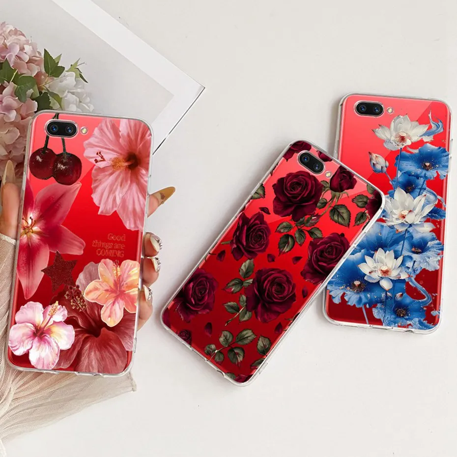 Funda transparente de TPU para OPPO A3S A5 (AX5), fundas de teléfono con patrón de nuevo estilo para Oppo A3s A5 AX5, fundas de silicona suave para parachoques