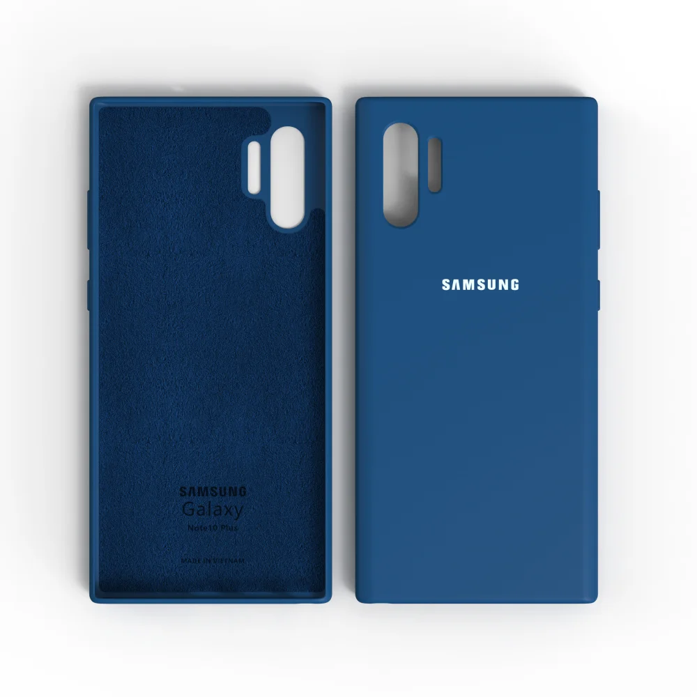Para Samsung Galaxy Note10 Plus funda de silicona sedosa carcasa protectora trasera suave al tacto para Note10Plus Note 10 + parte trasera completa - imagen 4