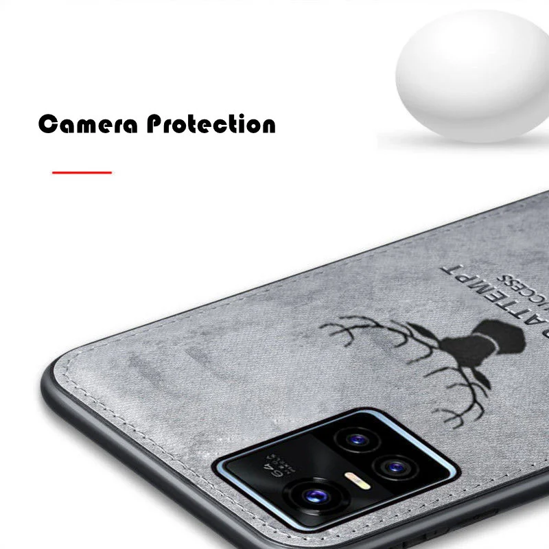 Funda de teléfono con patrón de tela para Samsung Galaxy S20 S23 FE S21 S22 S24 Plus Note 10 20 Ultra A34 A54 A33 cubierta protectora de ciervo - imagen 4