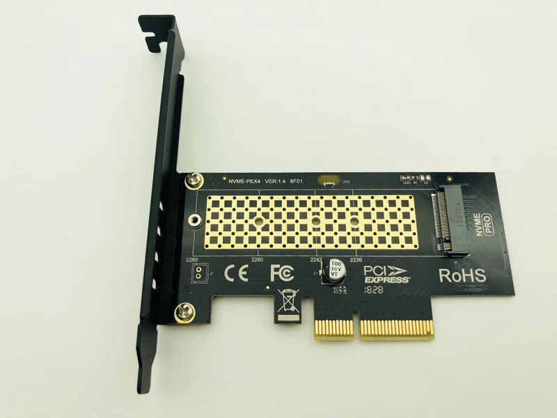 Adaptador M2 NVME SSD a PCIe 3,0 X4, tarjeta de expansión, convertidor M-Key a PCIe3.0 X4 para PC de escritorio, PCIE GEN3, NVME a tarjeta elevadora PCIE - imagen 2