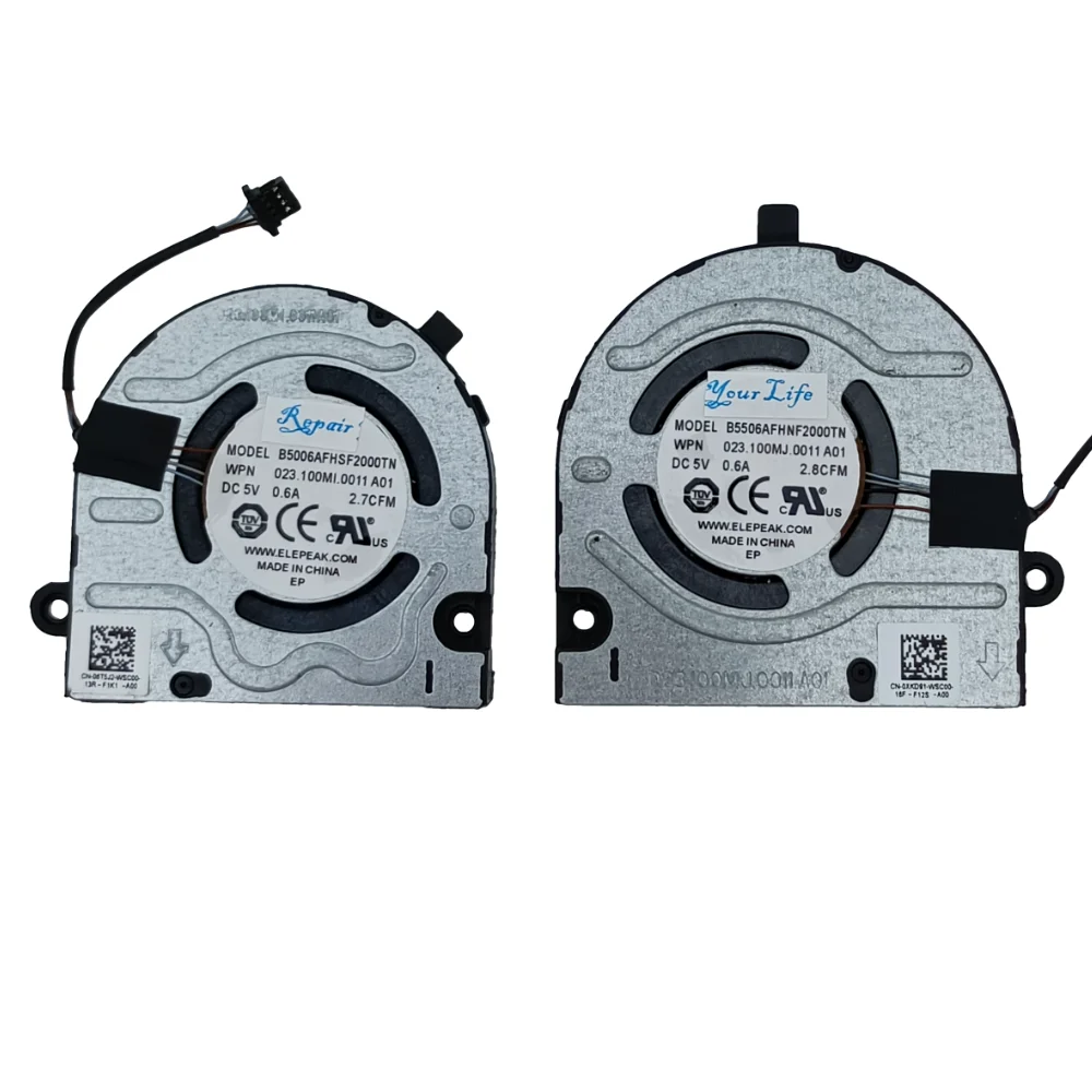 Ventilador de refrigeración para portátil Dell Inspiron 13 5310 Vostro 5310, Latitude 3320 CPU GPU ventiladores de refrigeración CN-0XKD91 06T5J2 0HM04F HM04F nuevo