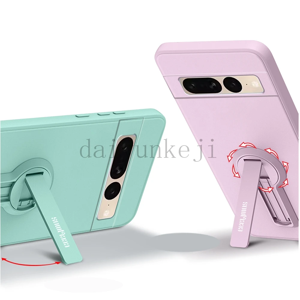 Funda de teléfono para Google Pixel 9 10 7 8 6 5 Pro XL Pixel 9A 7A 6A 8A funda suave de silicona soporte con Protector de pantalla - imagen 4