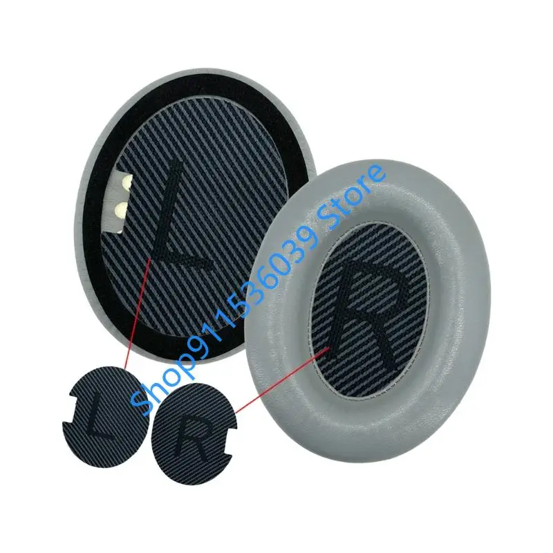 45bb Auriculares Aislamiento ruido Camiones cuero y esponja cuero y esponja para QC25 QC15 QC2 AE2 AE2I AE2W Cubiertas - imagen 4