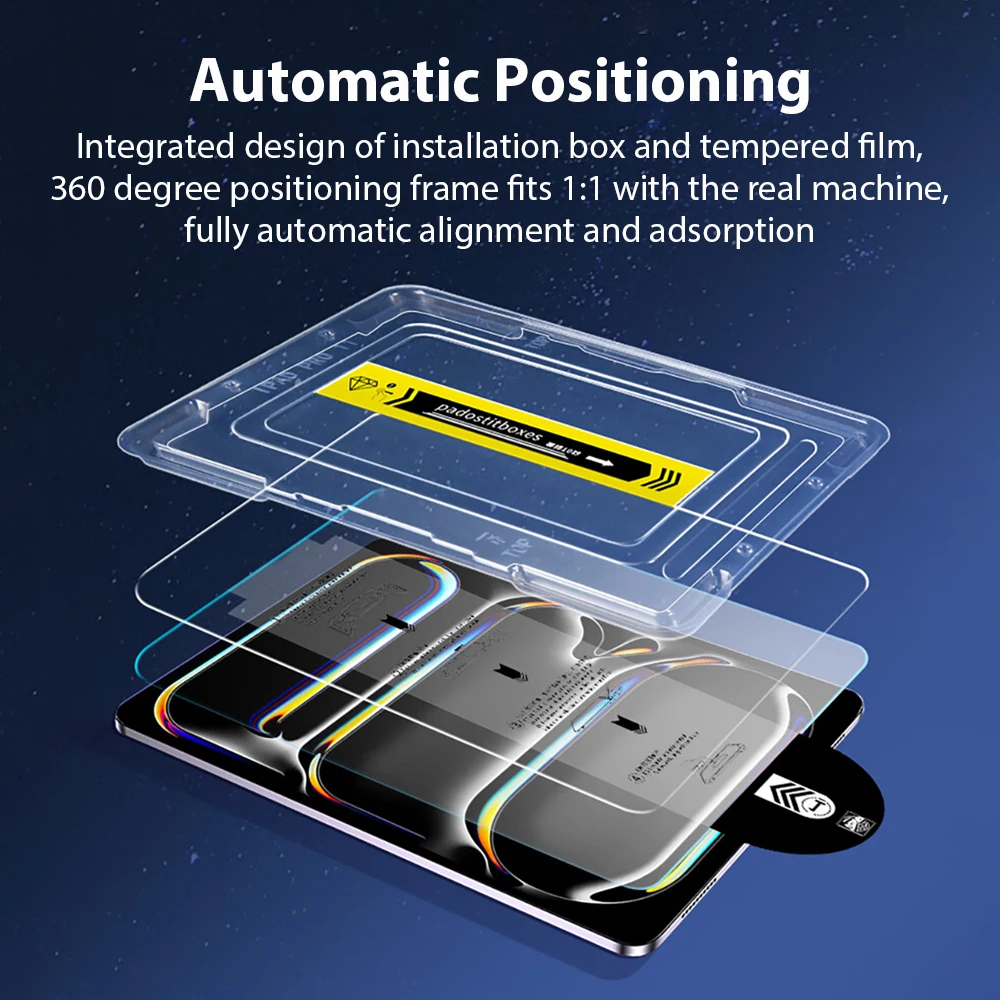 Protector de pantalla de vidrio templado para iPad Pro 13 11 M5 M4 12,9 A16 10 9 10th 9th Generación Air 5 4 3 M3 M2 Mini 7 6 Accesorios - imagen 2