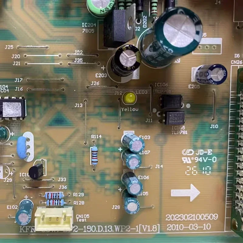 Para placa principal de aire acondicionado Midea KFR-26W/35/BP2-180. Tablero de unidad exterior D.13 WP2-1 - imagen 2