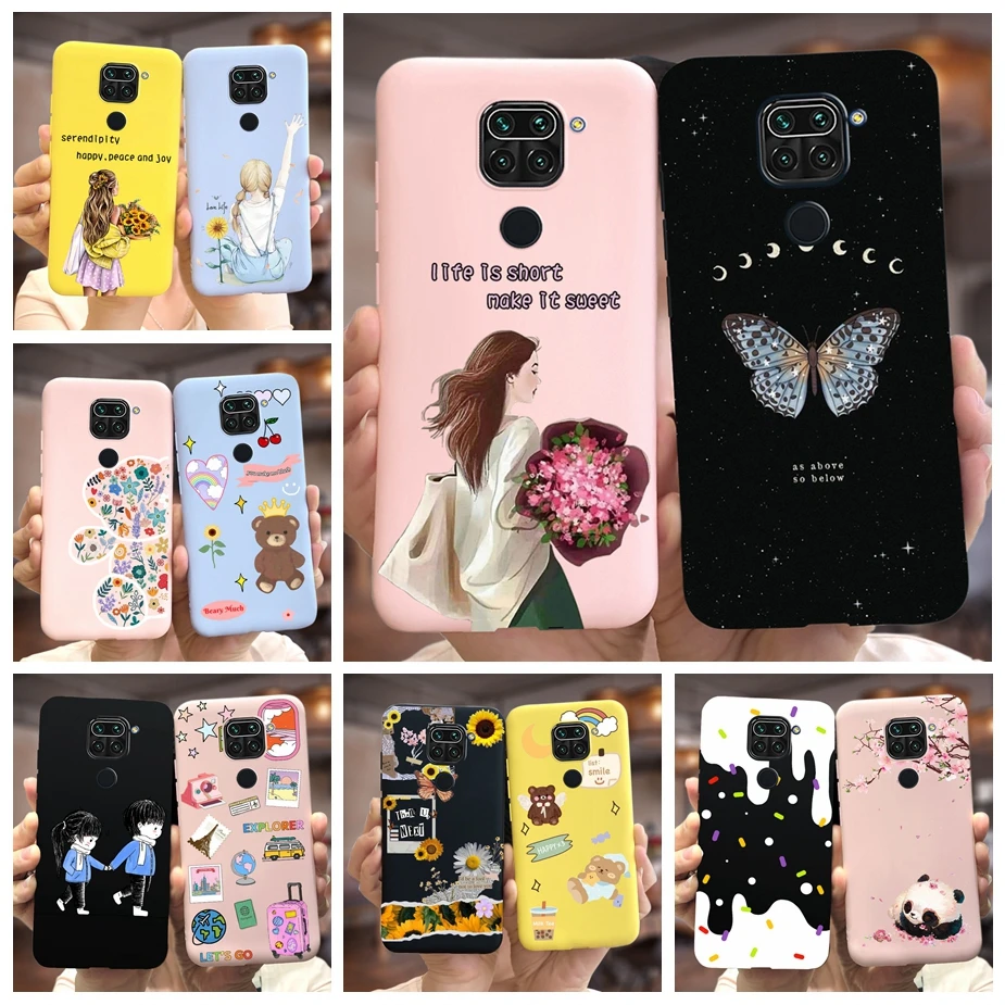 Funda trasera de TPU suave para Xiaomi Redmi Note 9 Pro, carcasa bonita pintada con caramelo, para Xiaomi Redmi Note 9 S Note 9 Pro Max