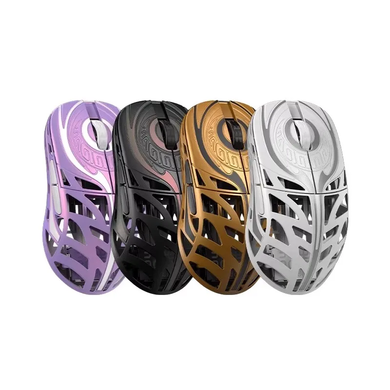 Ratón Wanling Traveler 8K con cable/inalámbrico 2,4G Mouse Paw3950HS ratón ligero para juegos de aleación de magnesio accesorio personalizado para PC - imagen 5