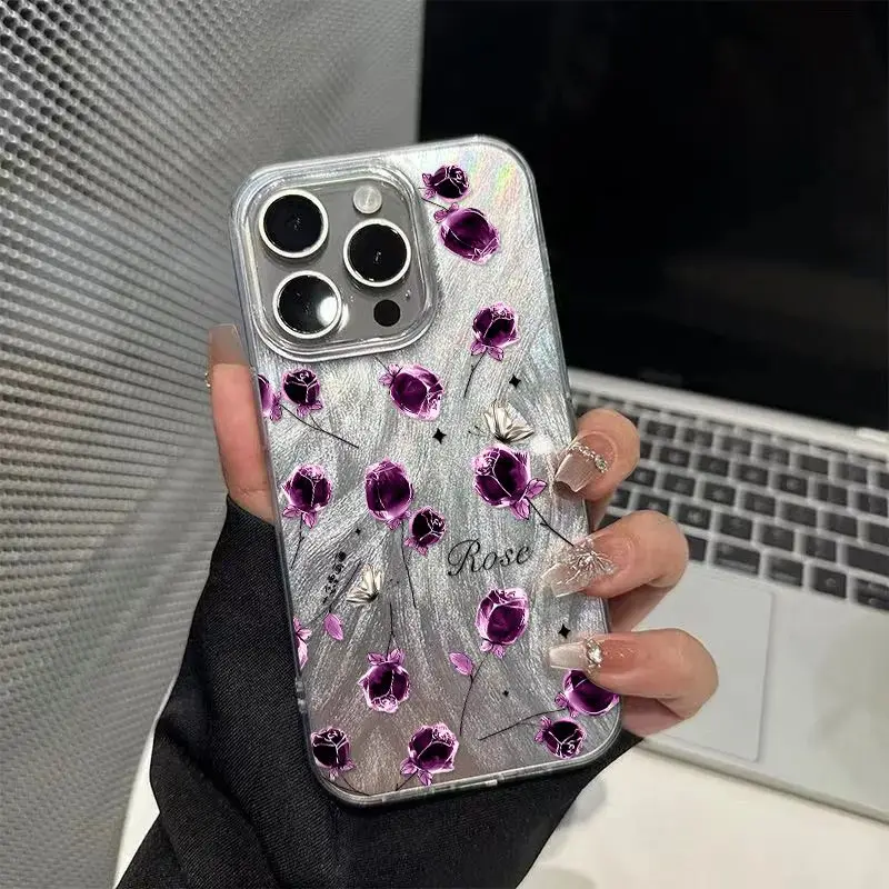 Funda de teléfono Simple Little Black Round Dot para iPhone 16 15 14 13 12 11 Pro Max 16E XS XR 7 8 Plus SE2 cubierta a prueba de golpes - imagen 4