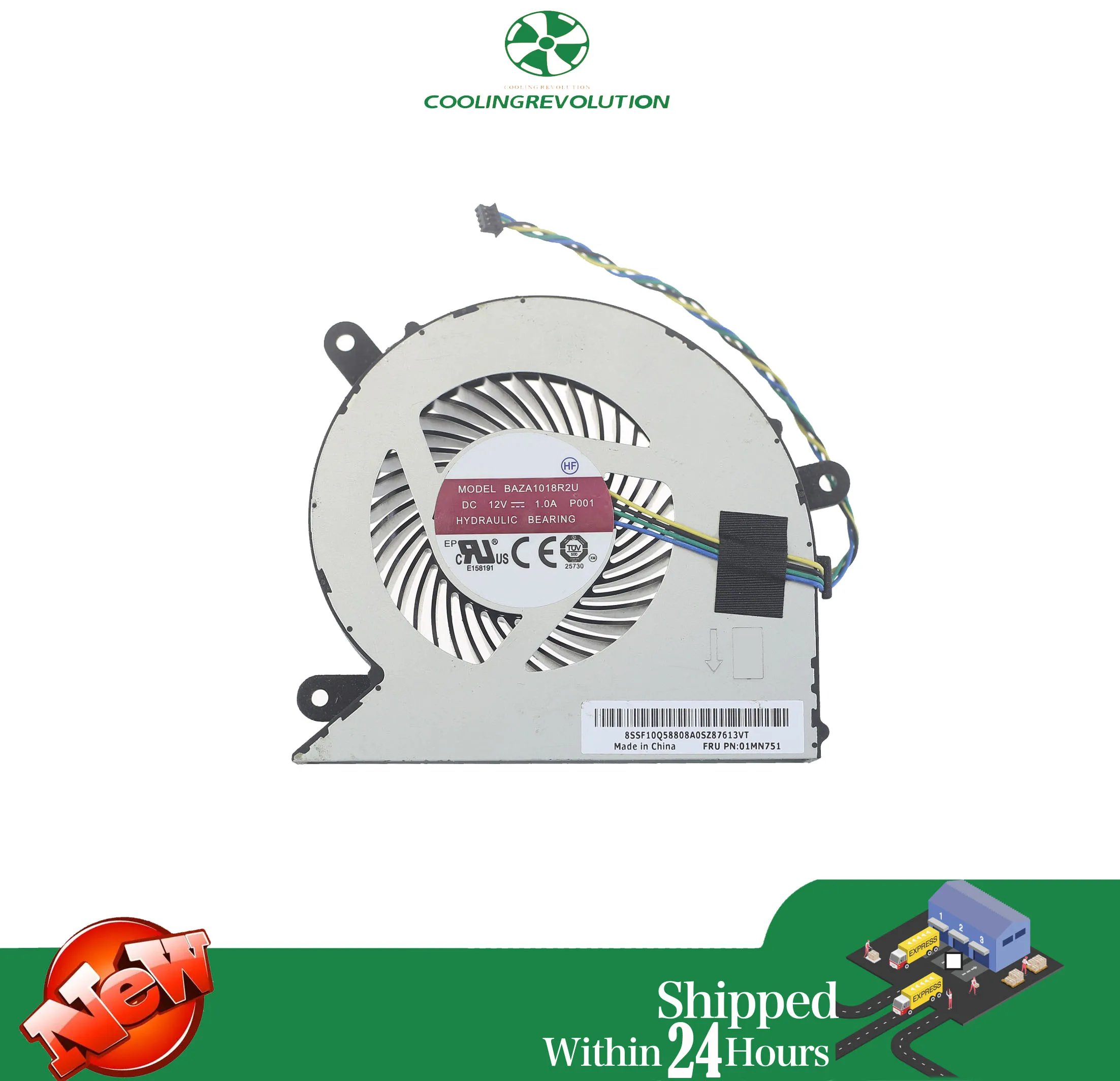 Ventilador de refrigeración todo en uno BUC1012MD-00 BAZA1018R2U DC12V para Lenovo Ideacentre A540-27ICB A540-24ICB A540-24API FRU PN:01MN751 - imagen 3