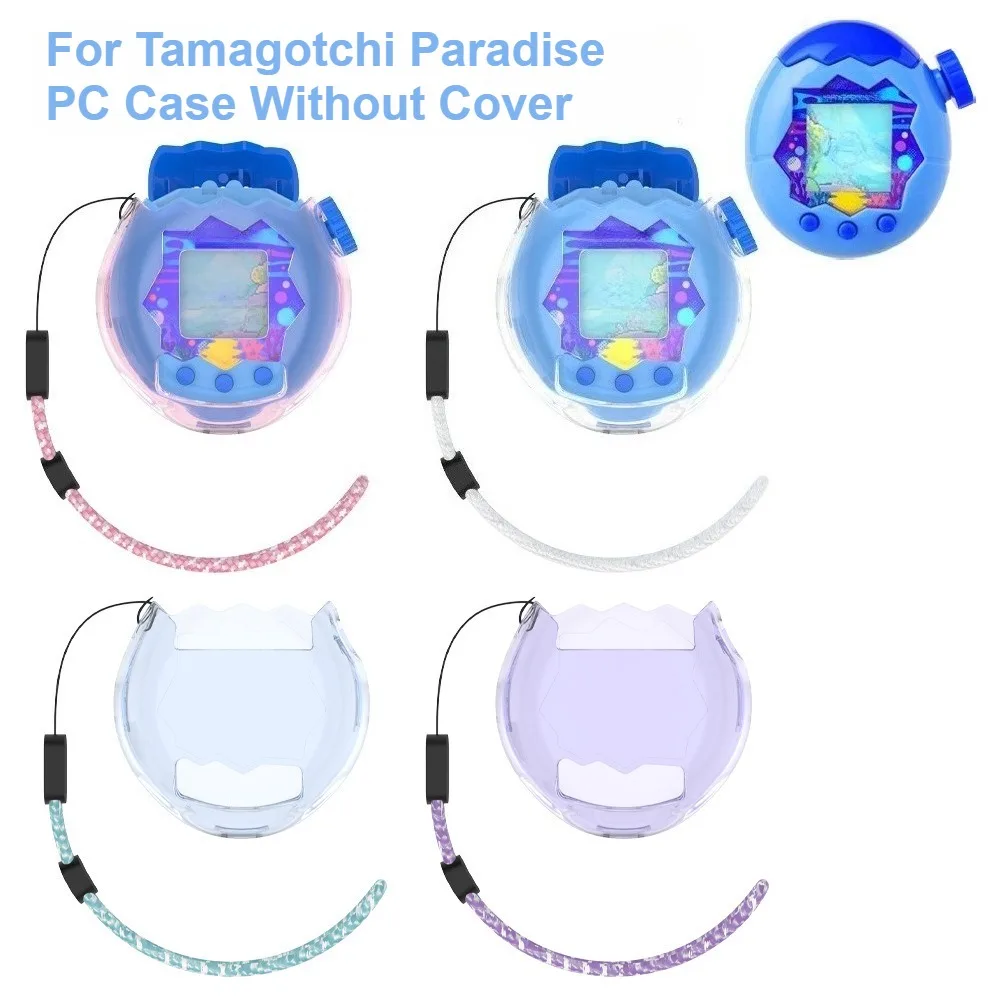 Para Tamagotchi Paradise PC bolsa protectora transparente electrónica mascota impermeable y antiarañazos funda protectora con cordón - imagen 2