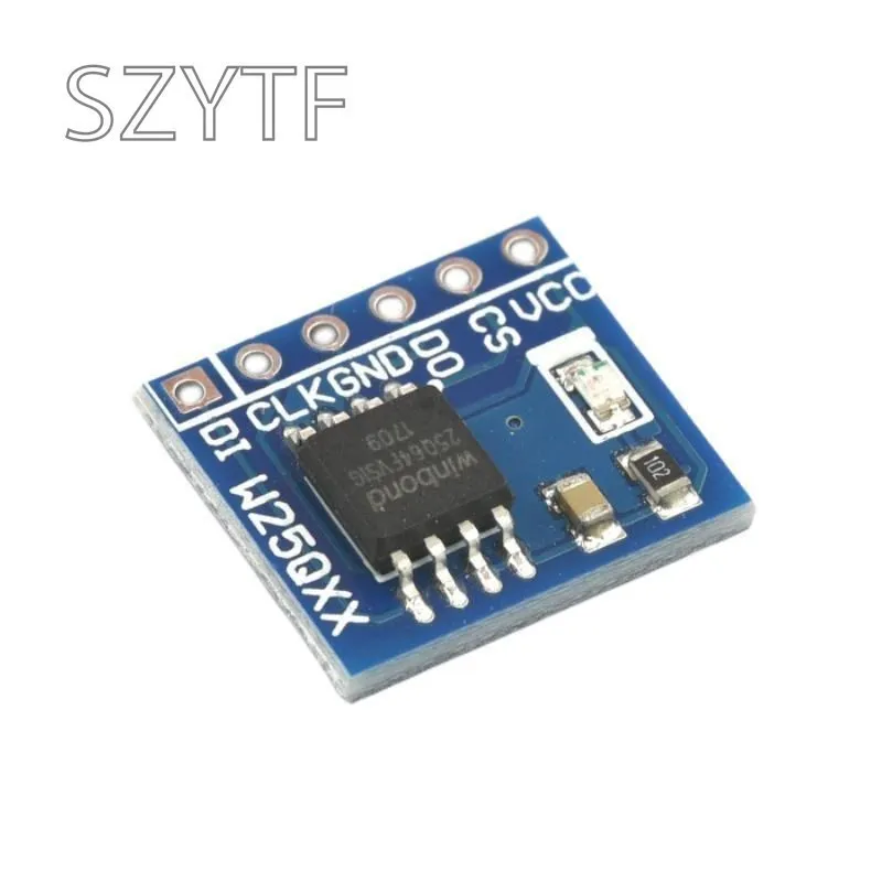 Módulo de Almacenamiento FLASH de gran capacidad, interfaz SPI, código BV FV STM32, W25Q32, W25Q64, W25Q128 - imagen 5